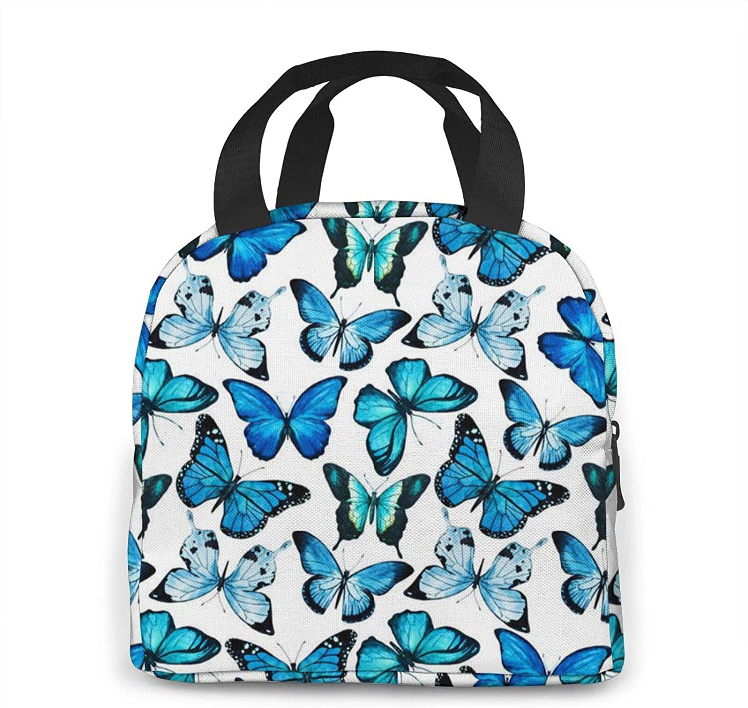 Lunch Bags for Women with Containers Butterfly Insulated Lunch Box Freezable Cooler Thermal Waterproof Women Lunch Tote Bag for Work