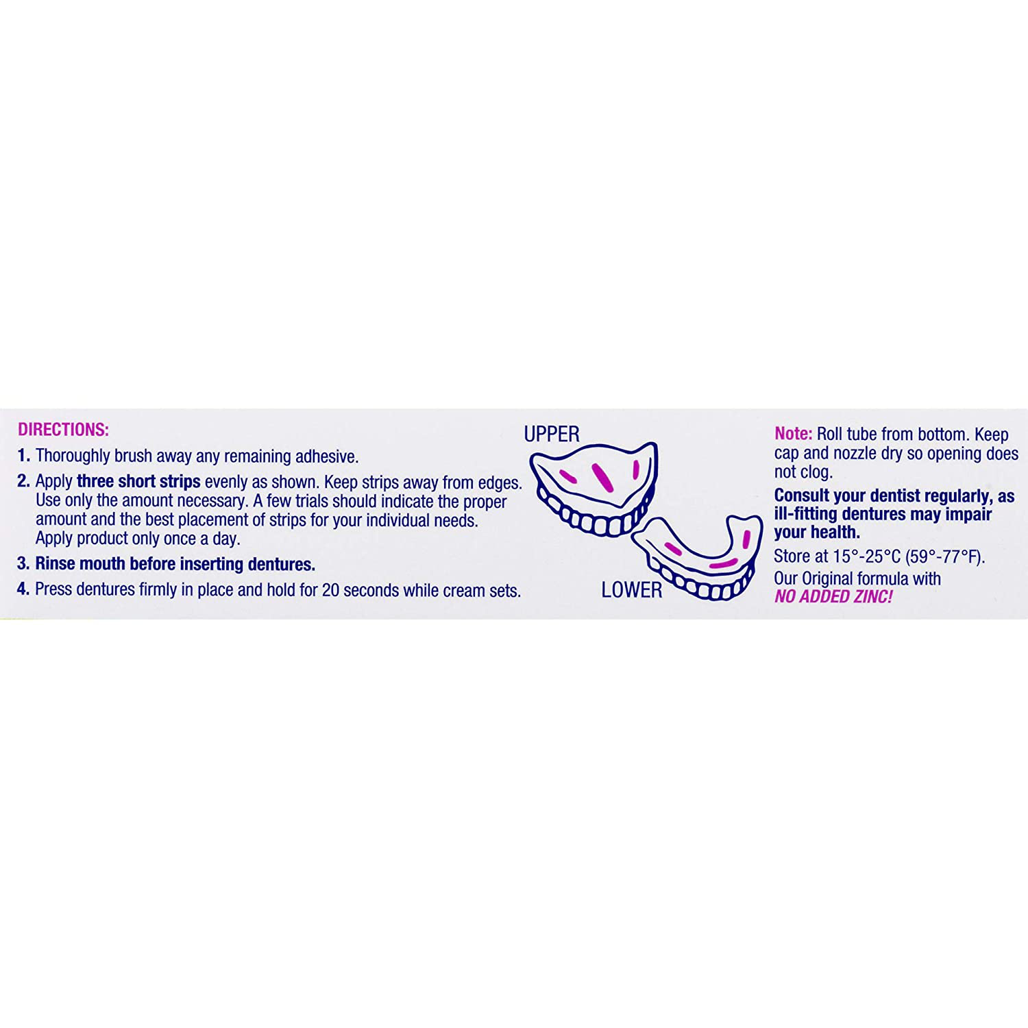Effergrip Denture Adhesive Cream, Extra Strong Holding Power, 1.5 oz