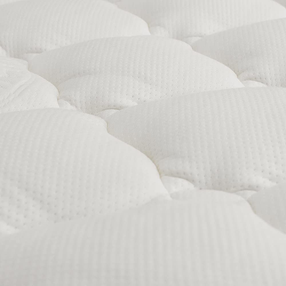 ExceptionalSheets Bamboo Mattress Pad with Fitted Skirt - Extra Plush Rayon from Bamboo Cooling Topper - Removable Pillowtop Mattress Pad - Queen Size