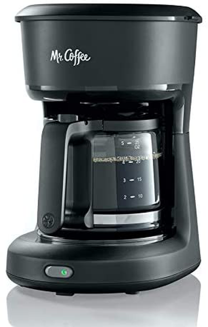 Mr. Coffee 2134286 ® 5-Cup Mini Brew Switch Coffee Maker, White