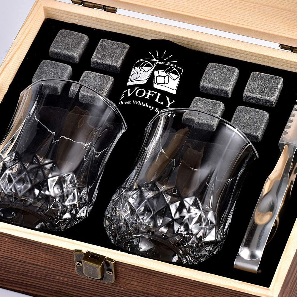 Birthday Gifts for Men Women, Whiskey Stones Set, Unique Anniversary Wedding Retirement Gift Ideas for Couple Dad Husband Boyfriend Him Grandpa, Man Cave Gifts Cool Gadgets for Alcohol Scotch Bourbon