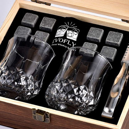Birthday Gifts for Men Women, Whiskey Stones Set, Unique Anniversary Wedding Retirement Gift Ideas for Couple Dad Husband Boyfriend Him Grandpa, Man Cave Gifts Cool Gadgets for Alcohol Scotch Bourbon