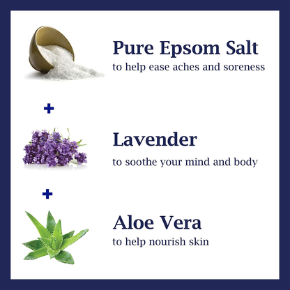 Dr Teal’s Foaming Bath with Pure Epsom Salt, Soothe & Sleep with Lavender, 34 fl oz, Purple