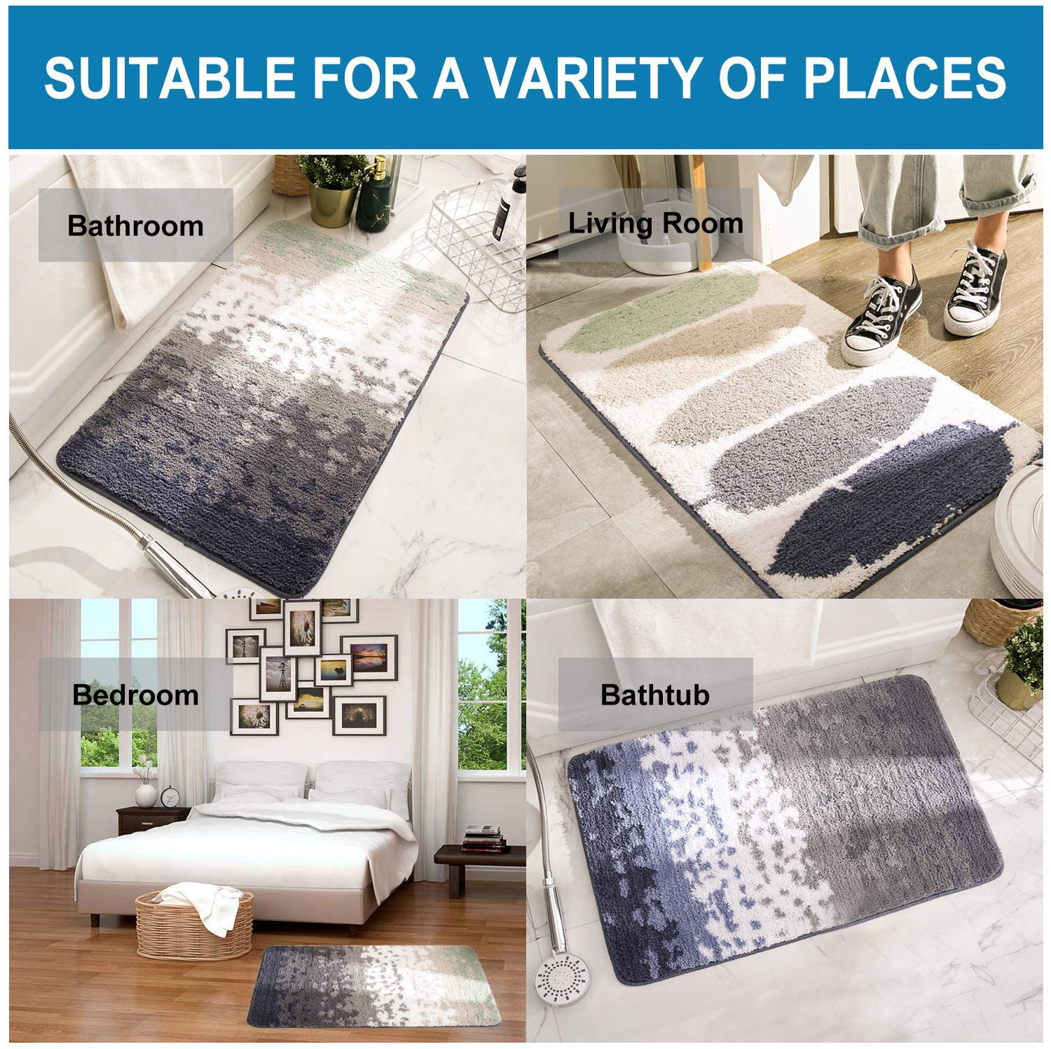 Simple and Soft, Polyester Fiber Carpet, Floor mat into The Bedroom and Living Room
