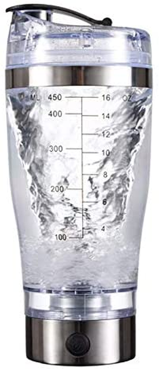Portable Electric Protein Shaker Mixing Bottle 15oz 
