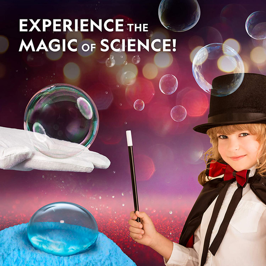 NATIONAL GEOGRAPHIC Magic Chemistry Set - Perform 10 Amazing Easy Tricks with Science, Create a Magic Show with White Gloves & Magic Wand