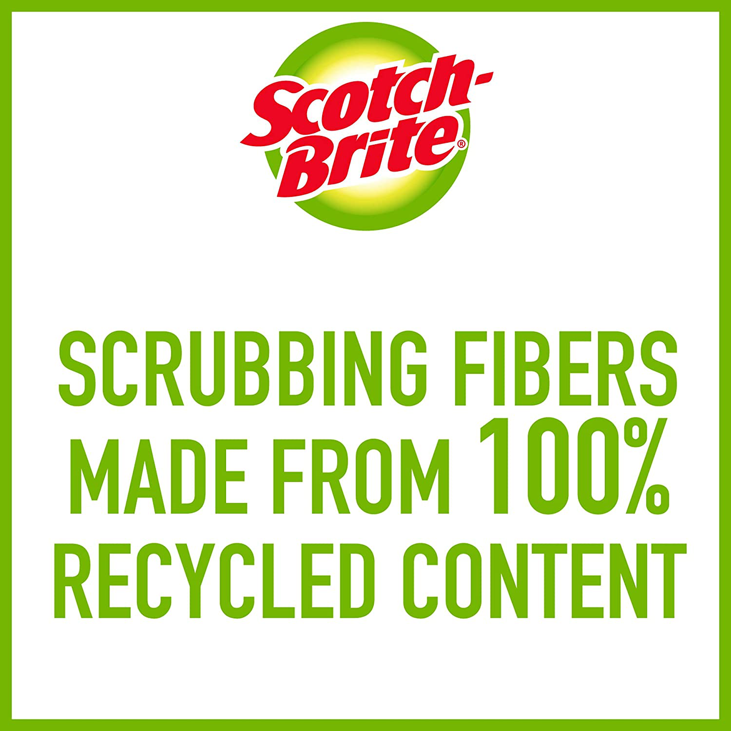 Scotch-Brite Non-Scratch Plastic Scrubbing Pads, 3 Scrubbing Pads, Cleans Dishes Without Scratching