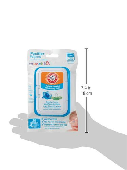 Munchkin Arm & Hammer Pacifier Wipes, 1 Pack, 36 Wipes