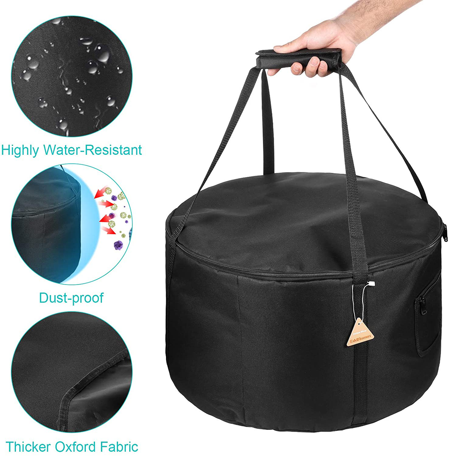 Carrying Bag for Outland Firebowl 823 Outdoor Portable Propane Fire Pit Carrying Bag for Firebowl 870 Water-Resistant 19 Inch Gas Fire Pit Carry Bag for Outland Fire Bowl 893