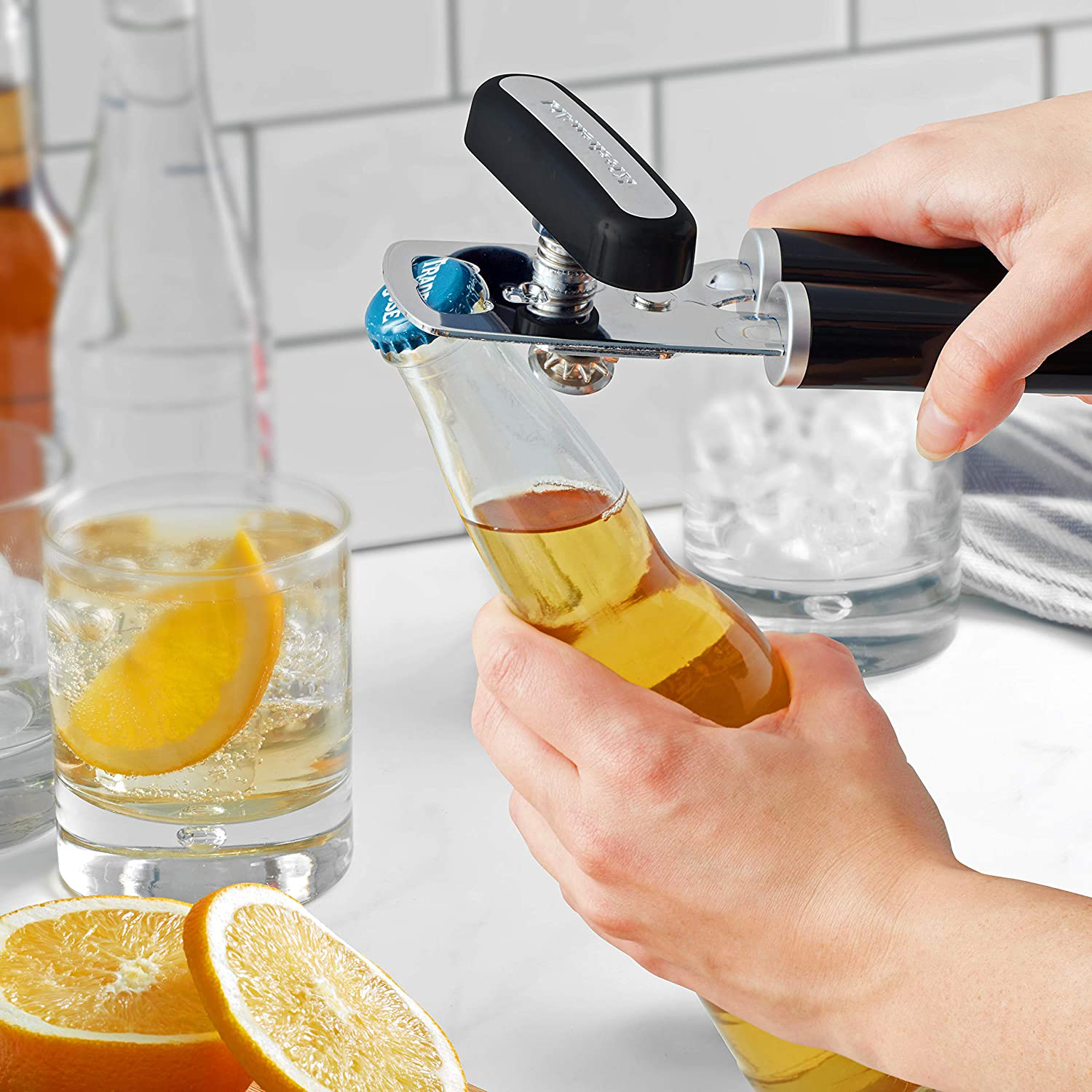 KitchenAid Classic Multifunction Can Opener / Bottle Opener, 8.34-Inch, Gray