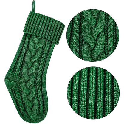 Pack of 6 Wool Christmas Stockings