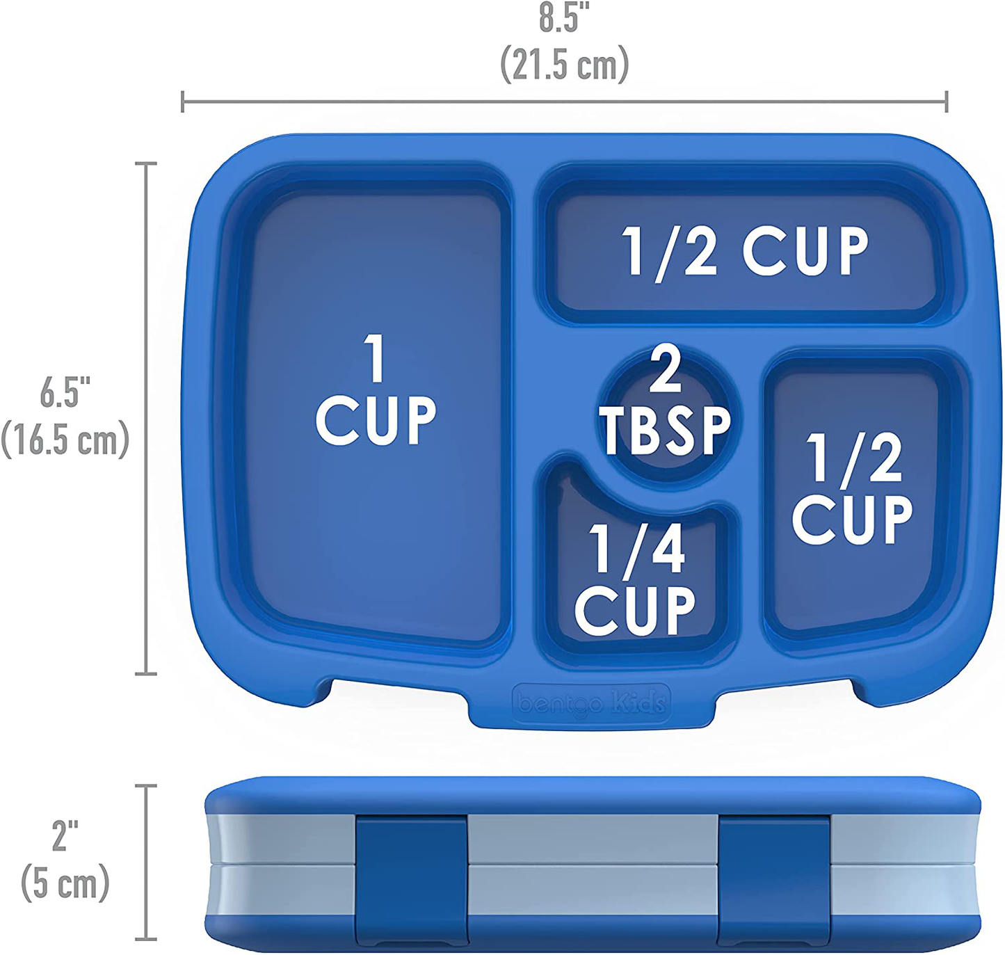 Bentgo Kids Children’s Lunch Box - Leak-Proof, 5-Compartment Bento-Style Kids Lunch Box - Ideal Portion Sizes for Ages 3 to 7 - BPA-Free, Dishwasher Safe, Food-Safe Materials (Purple)