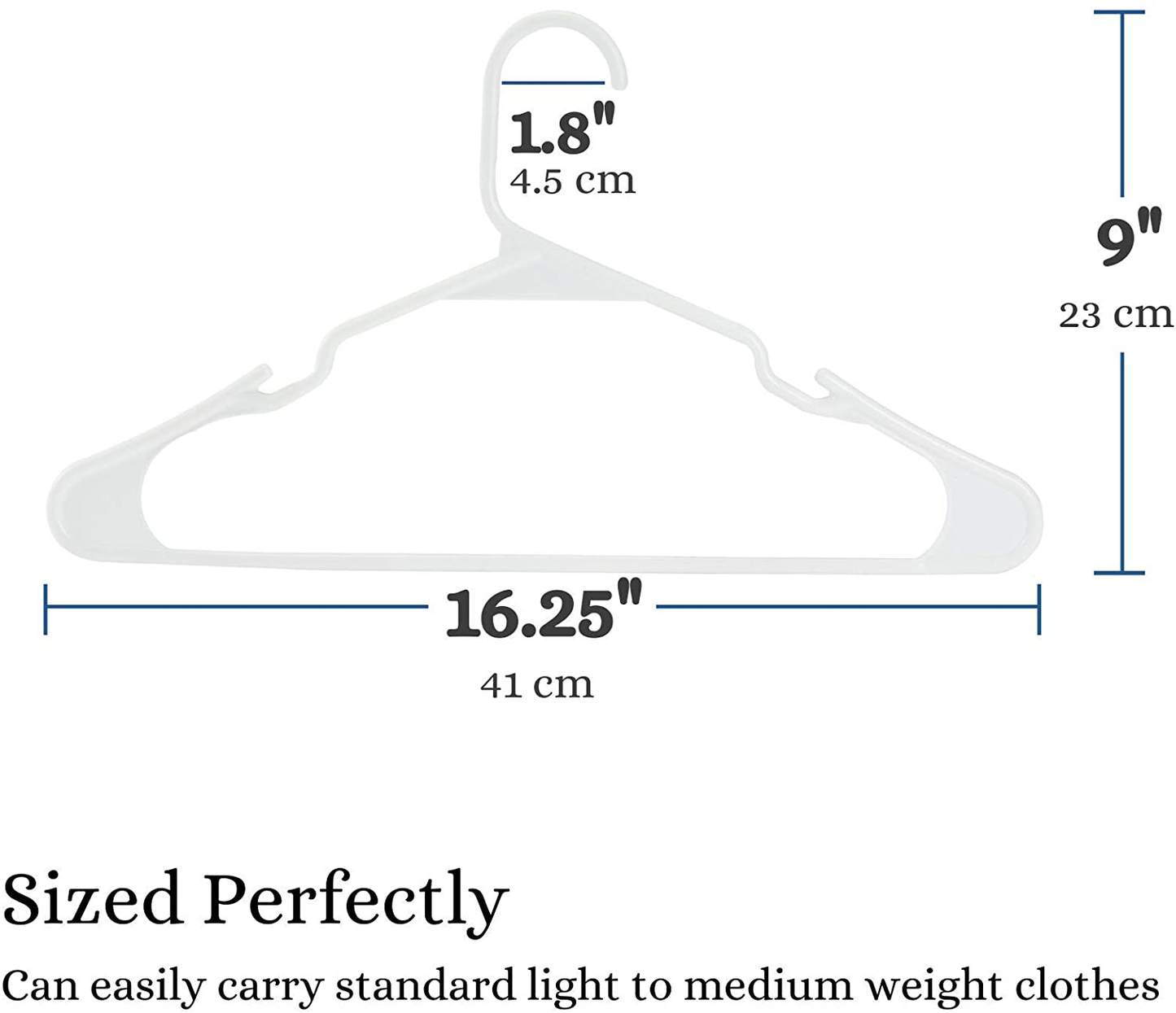 Mr. Pen- Plastic Hangers, 10 Pack, Hangers, Clothes Hangers, White Plastic Hangers, Clothing Hangers, Clothes Hangers Plastic, Hangers for Closet, Plastic Clothes Hangers, Shirt Hangers, Hangers White
