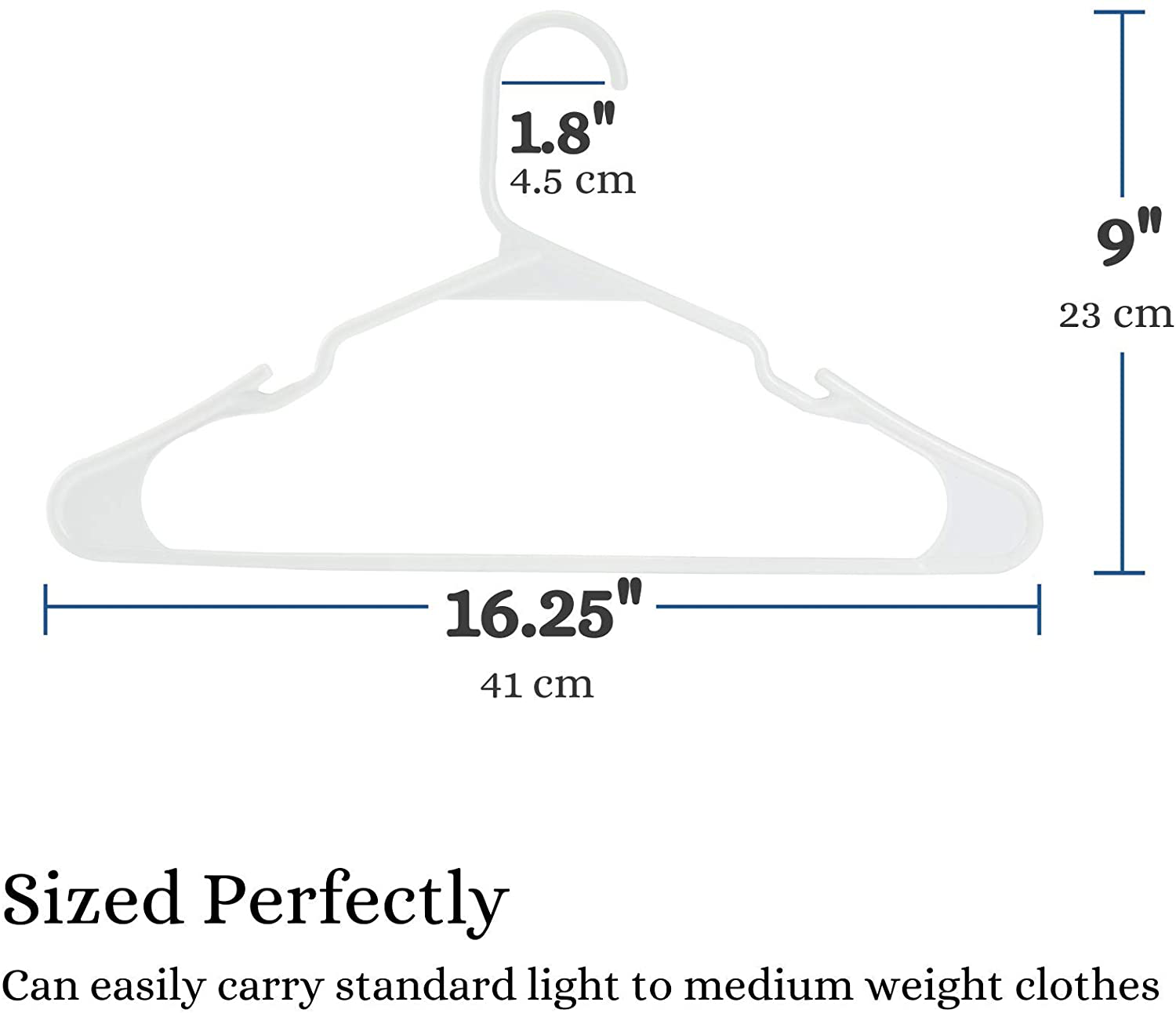 Mr. Pen- Plastic Hangers, 10 Pack, Hangers, Clothes Hangers, White Plastic Hangers, Clothing Hangers, Clothes Hangers Plastic, Hangers for Closet, Plastic Clothes Hangers, Shirt Hangers, Hangers White