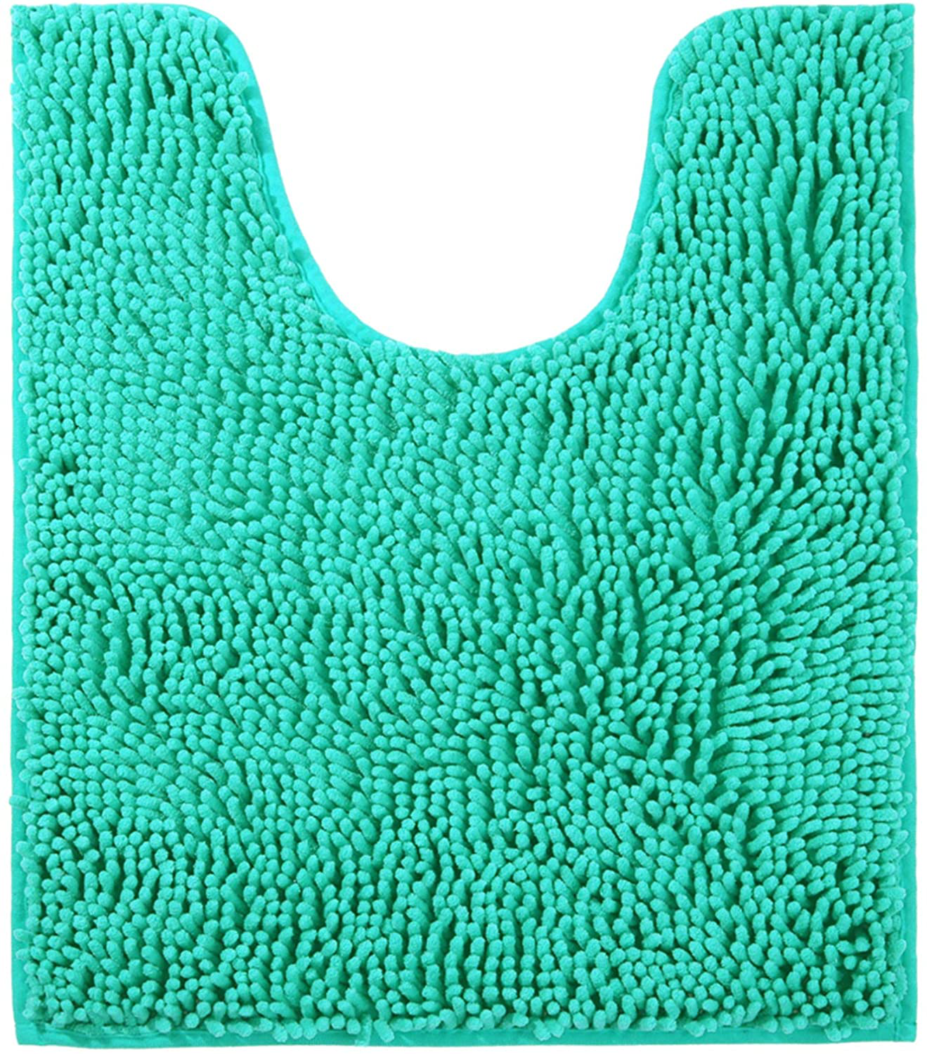 Bath Rugs Floor Non Slip Curved Bathroom Mat  Microfiber Plush Super Water Absorbent Machine Wash/Dry Shaggy Carpet for Toilet 