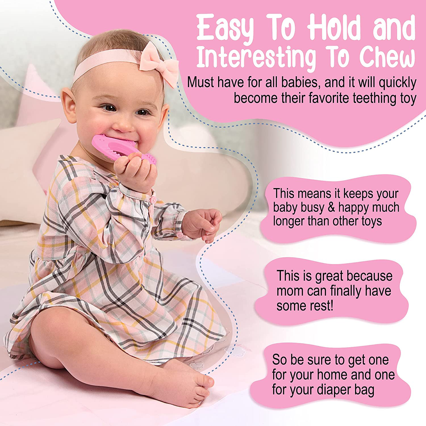 Teether Easy to Hold BPA Free Silicone Elephant 