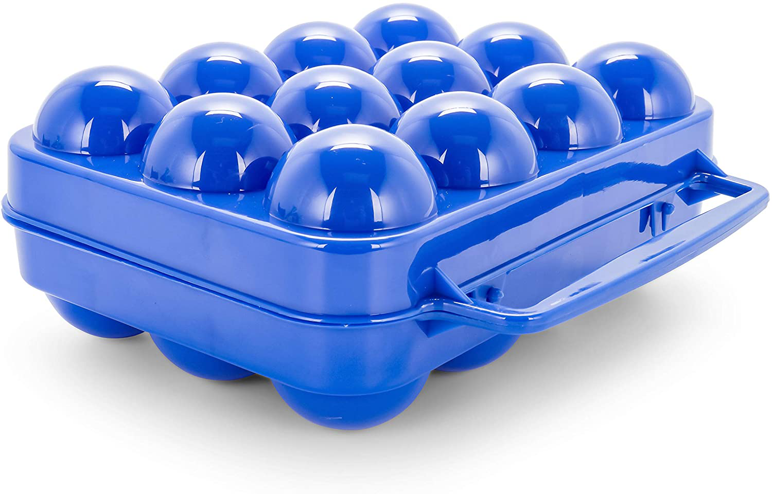 Camco Egg Carrier-Holder - Organize Eggs and Prevent Eggs from Cracking, Easily Fits into Your Refrigerator , Great for RV, Trailer and Camper Kitchens or Camping Holds A Dozen of Eggs (51015)