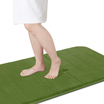 Memory Foam Bath Mat Rug, Comfortable, Soft, Super Water Absorption, Machine Wash, Non-Slip for Bathroom 
