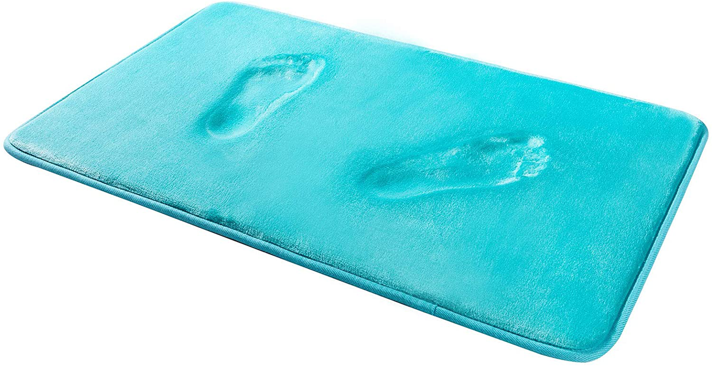 Memory Foam Bath Mat Rug, Comfortable Super Absorbent Machine Wash Non-Slip Thick Bathroom Rug