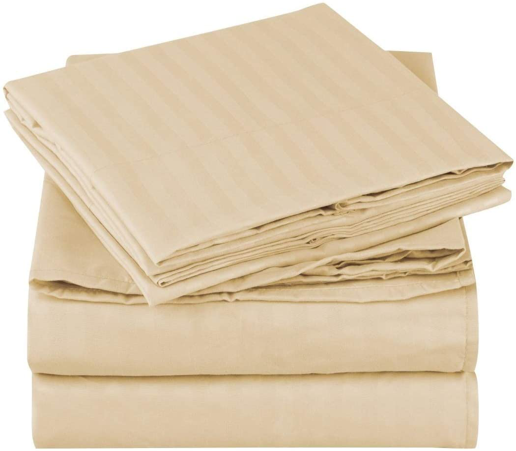 Mellanni Bed Sheet Set - Brushed Microfiber 1800 Bedding - Wrinkle, Fade, Stain Resistant - 3 Piece (Twin, Baby Blue)