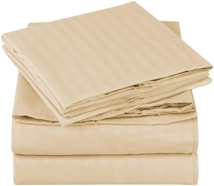 Mellanni Bed Sheet Set - Brushed Microfiber 1800 Bedding - Wrinkle, Fade, Stain Resistant - 3 Piece (Twin, Baby Blue)