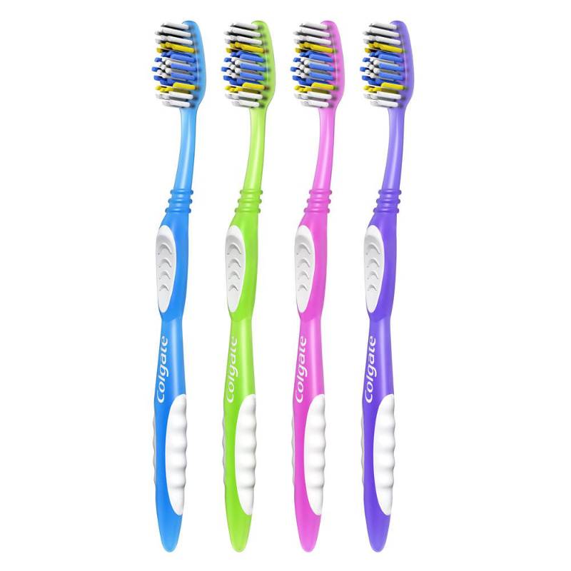 6 Pack Soft Or Medium Bristle Colgate Extra Clean Toothbrushes