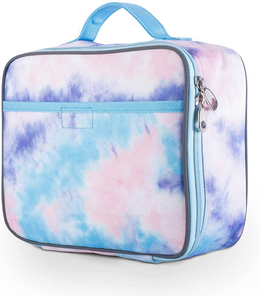 Fenrici Galaxy Lunch Box for Boys, Girls, Kids Insulated Lunch Bag, Perfect for Preschool, K-6, Soft Sided Compartments, Spacious, BPA Free, Food Safe,10.8in x 9.2in x 3.8in (Galaxy-Blue)