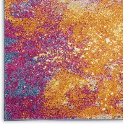 Nourison Passion Bohemian Abstract Sunburst 1'10" x 6' Area Rug, (6' Runner)