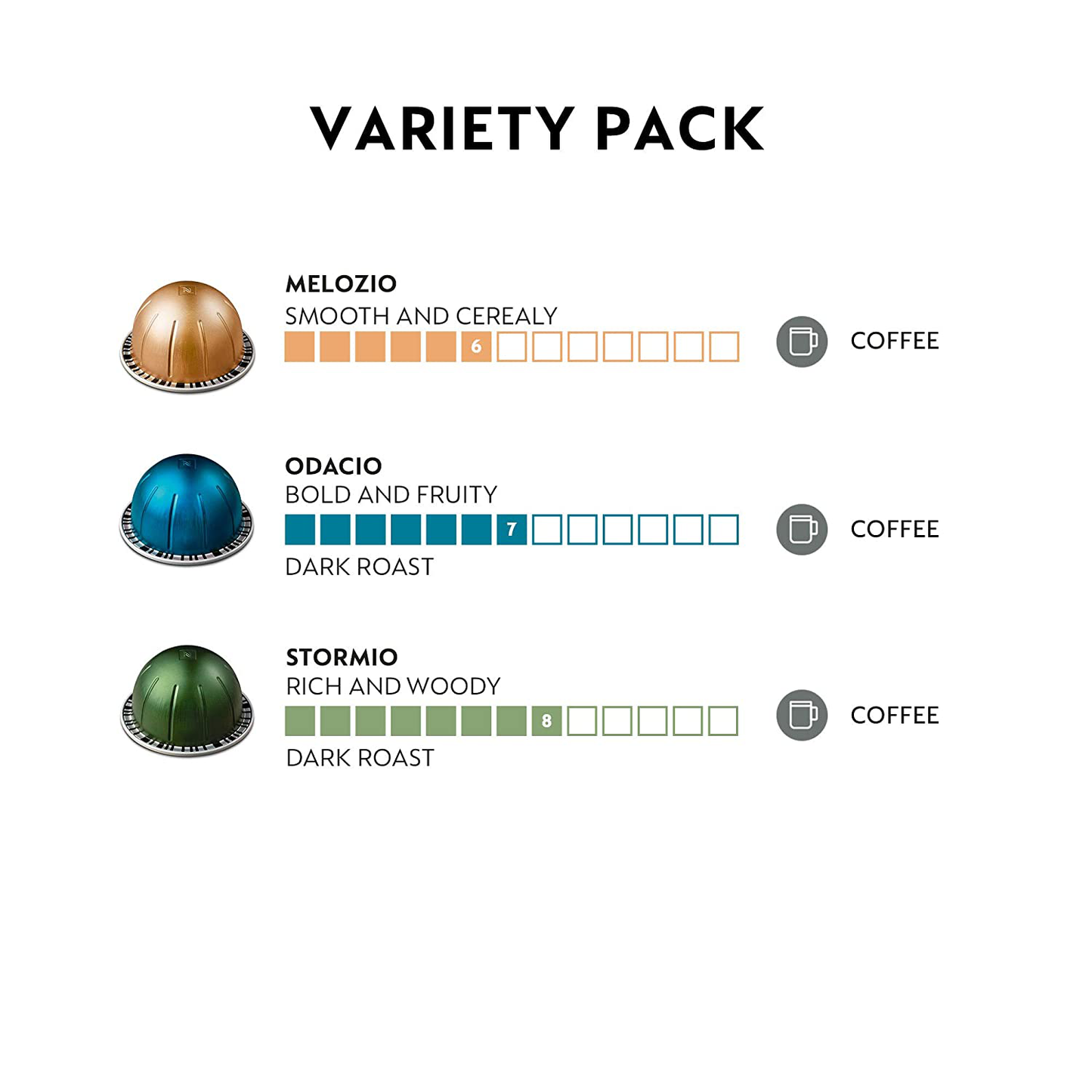 Nespresso Capsules VertuoLine Variety Pack