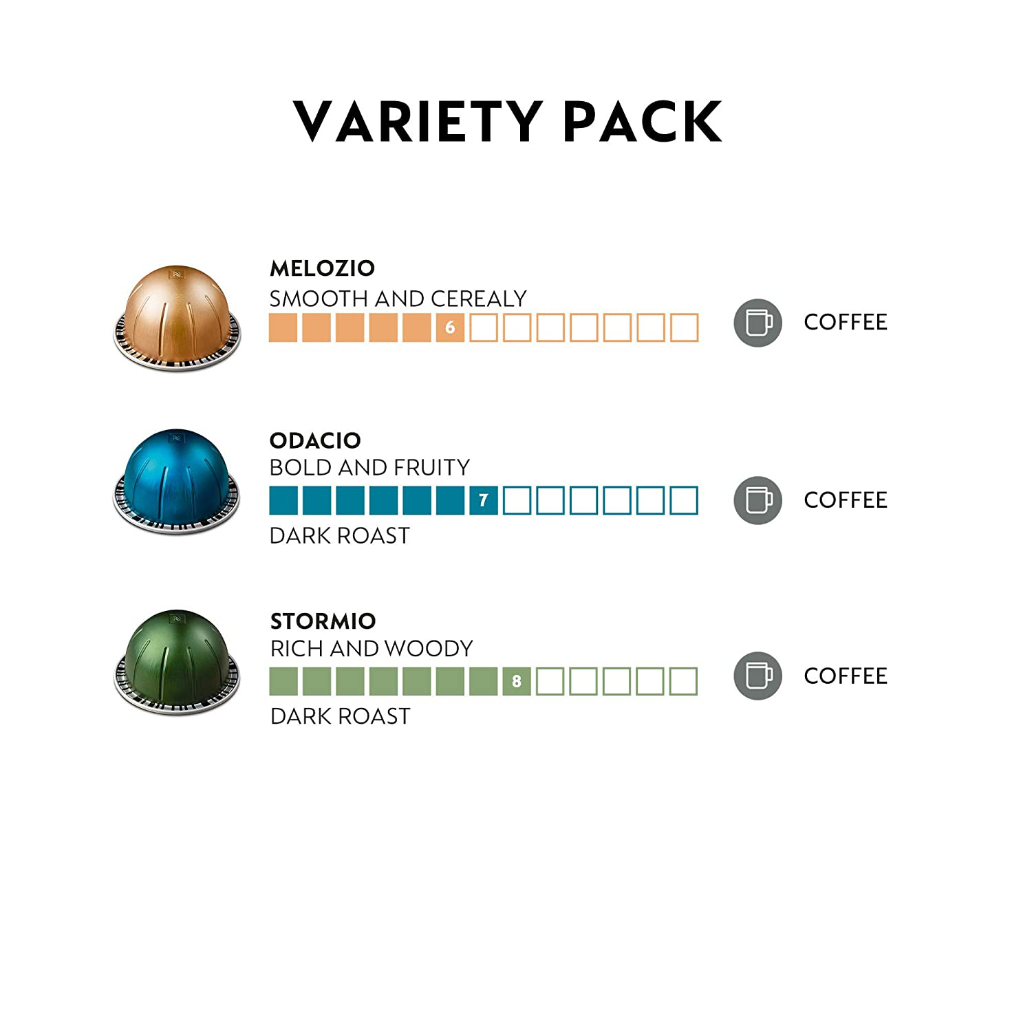 Nespresso Capsules VertuoLine Variety Pack