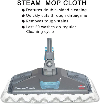 ITidyHome 8 Pack Replacement Pads for Bissell Powerfresh Hard Floor Steam Cleaner 1940 1440 1806 Series Steam Mop Compare to Part # 5938 & 203-2633