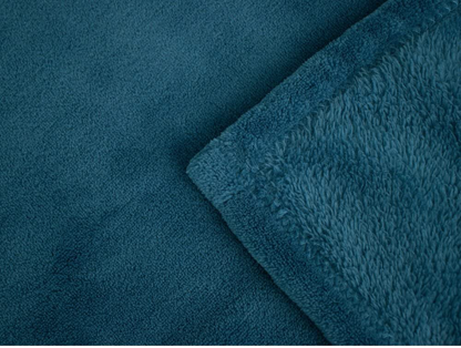 Deluxe Cozy Sherpa or Fleece Adult Wearable 70" Blanket with Sleeves for Men & Women