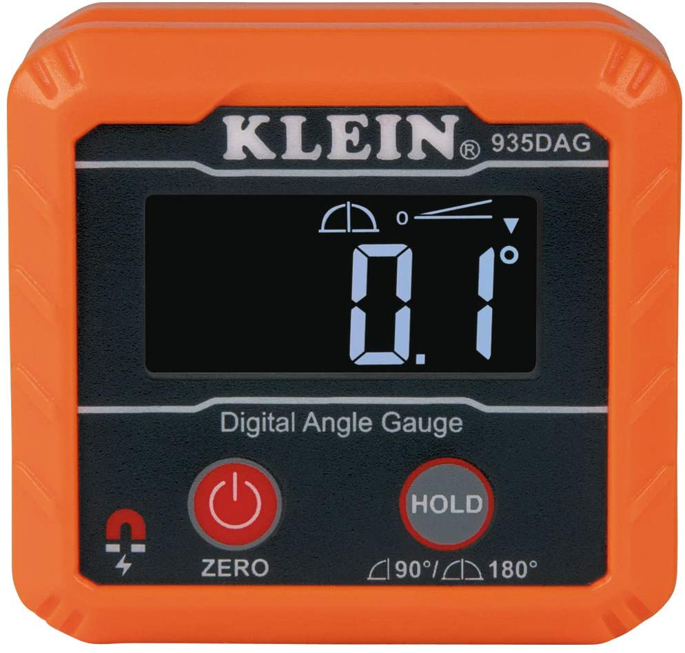 Klein Tools 935DAG Digital Electronic Level and Angle Gauge, Measures 0 - 90 and 0 - 180 Degree Ranges, Measures and Sets Angles