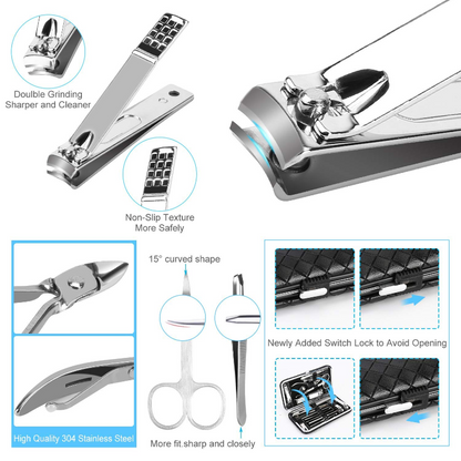 19 in 1 Stainless Steel Manicure Kit