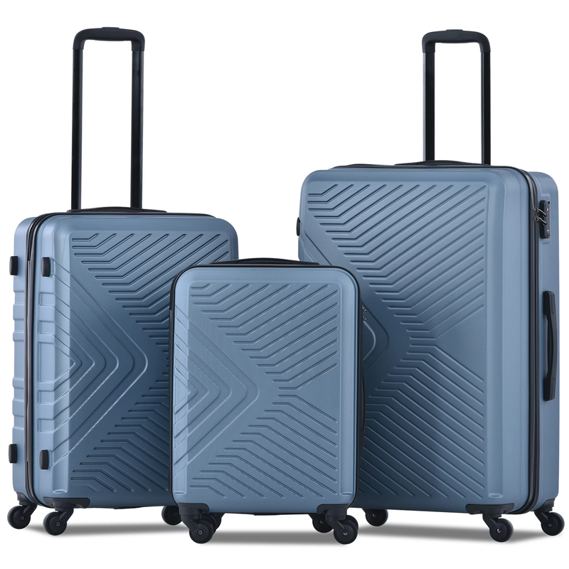 3 Piece Hardshell Luggage Set - Lightweight, TSA Locks,  and Spinner Wheels