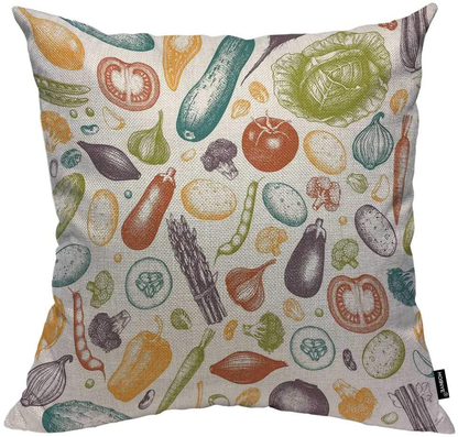 Cotton Linen Throw Pillow Case Pillow Cushion Covers Home Sofa Decorative 18 X 18 Inch