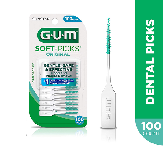 GUM - 6326RA Soft-Picks Original Dental Picks, 100 Count