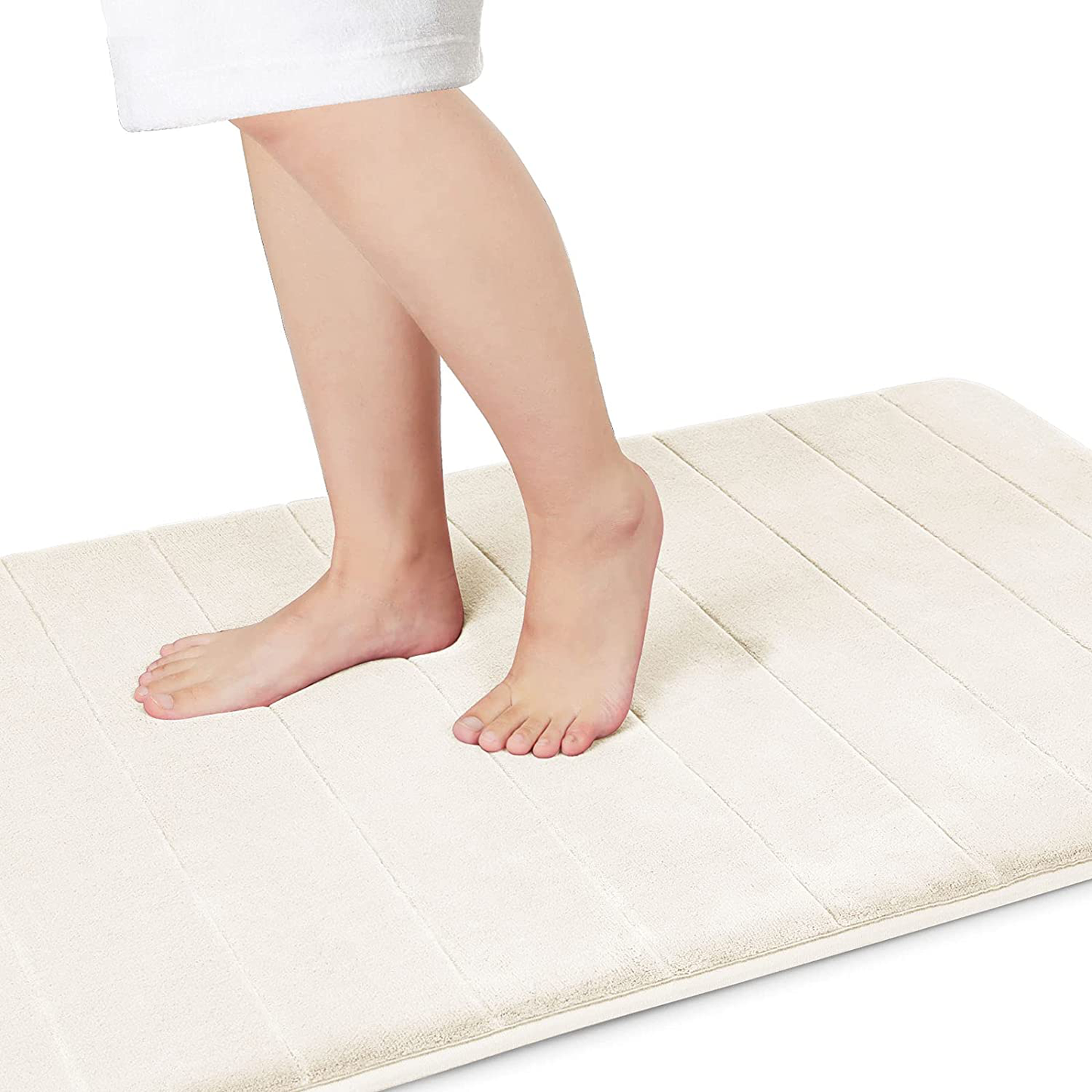 Memory Foam Bath Mat Rug, Comfortable, Soft, Super Water Absorption, Machine Wash, Non-Slip for Bathroom 