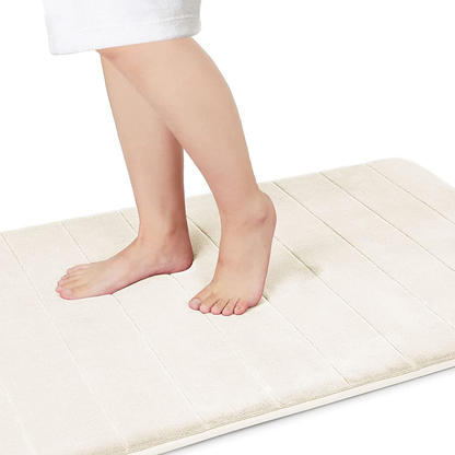 Memory Foam Bath Mat Rug, Comfortable, Soft, Super Water Absorption, Machine Wash, Non-Slip for Bathroom 
