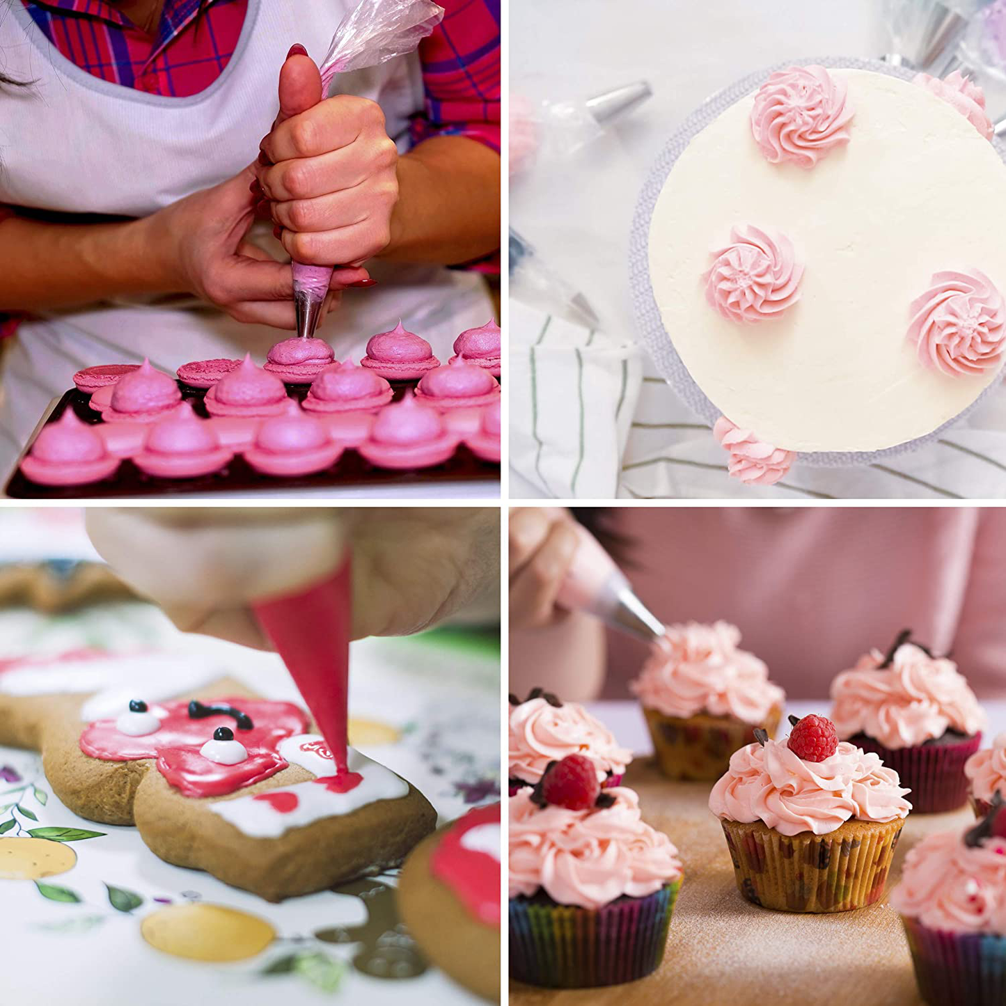 100 Anti Burst Pastry Bags for Icing and Frosting - Ideal for Cakes and Cookies Decoration