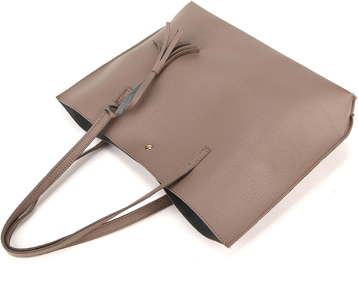 Women's Tote Bags Top Handle Satchel Handbags Faux Leather Tassel Shoulder Purse