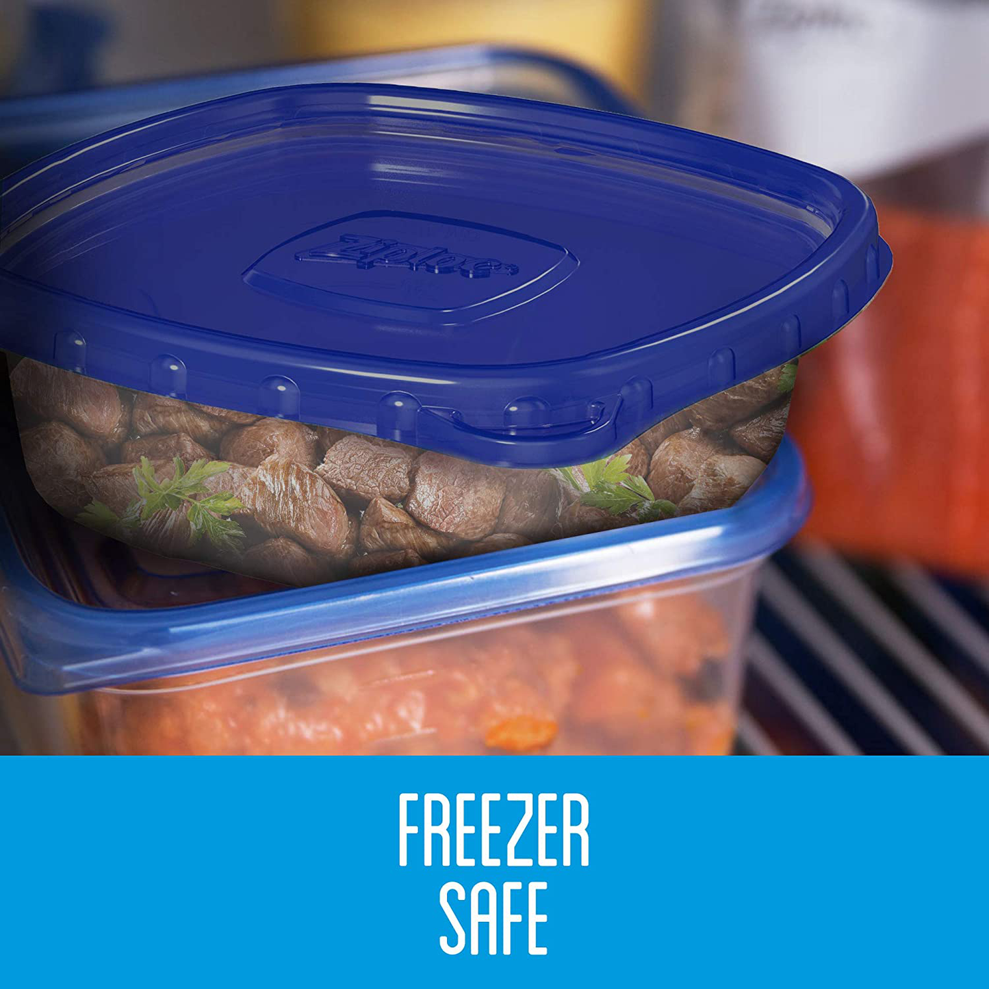 Ziploc Food Storage Meal Prep Containers Reusable for Kitchen Organization, Smart Snap Technology, Dishwasher Safe, Mini Rectangle, 4 Count
