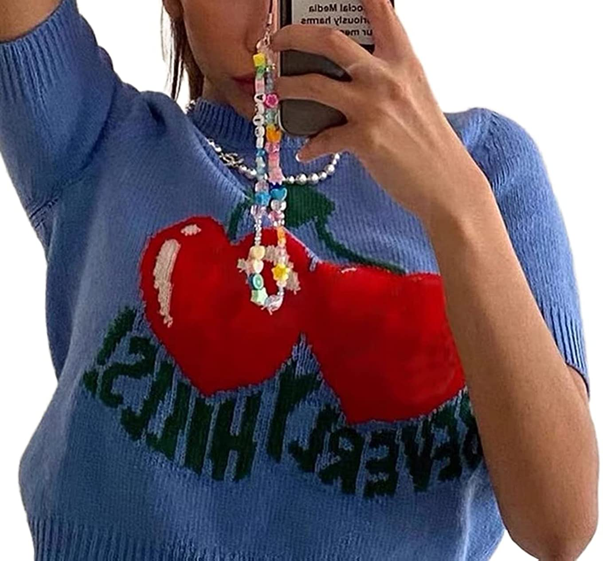 Women's Graphic Print Crop Top Vintage Punk Portrait Shirts Summer Slim Short Sleeve T Shirt Tops Y2k Fashion Clothes