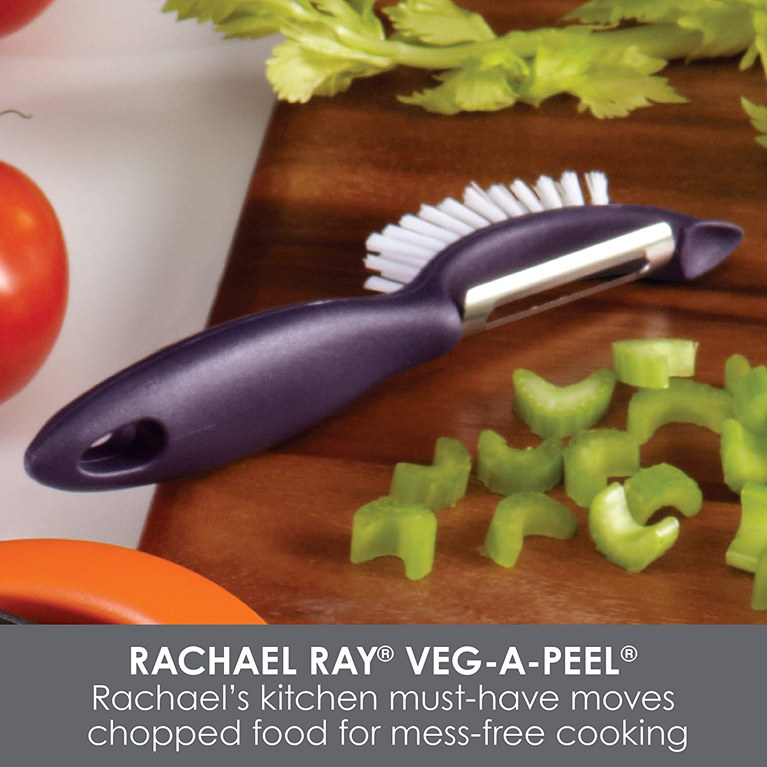 3 in 1 Vegetable/Fruit Peeler with Brush