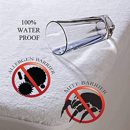 SUPERIOR Full XL Waterproof Mattress Protector 100% Cotton