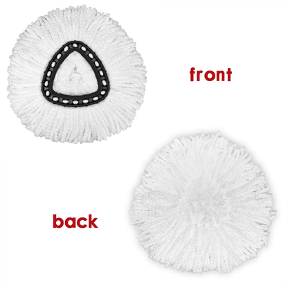 12 Pack Mop Replacement Heads Compatible with Spin Mop, Microfiber Spin Mop Refills, Easy Cleaning Mop Head Replacement