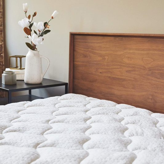 ViscoSoft Copper Mattress Pad Cal King - Extra Plush Pillowtop Mattress Topper for Pain Relief