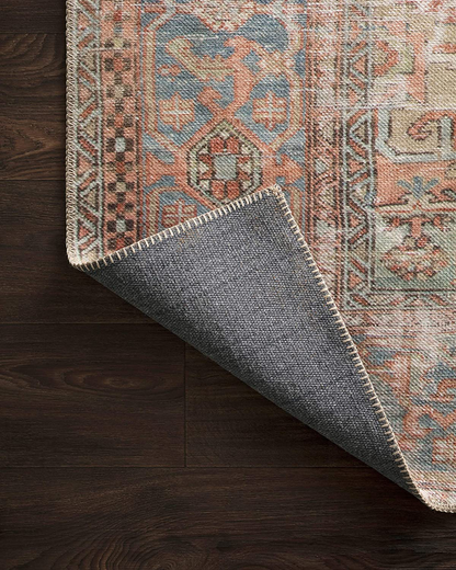 Loloi II Loren Collection Vintage Printed Persian Area Rug 2'-6" x 7'-6" Runner Plum/Multi