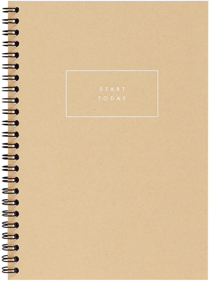A5 Spiral Daily Planner Journal Undated Daily Plans Layout 120 Pages