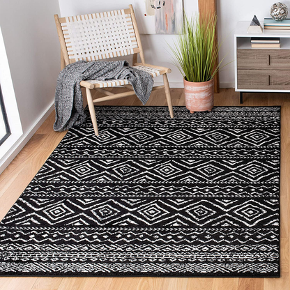 Safavieh Tulum Collection TUL267E Moroccan Boho Distressed Non-Shedding Stain Resistant Living Room Bedroom Runner, 2' x 13' , Ivory / Fuchsia